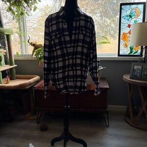 George Black and White Plaid Shirt